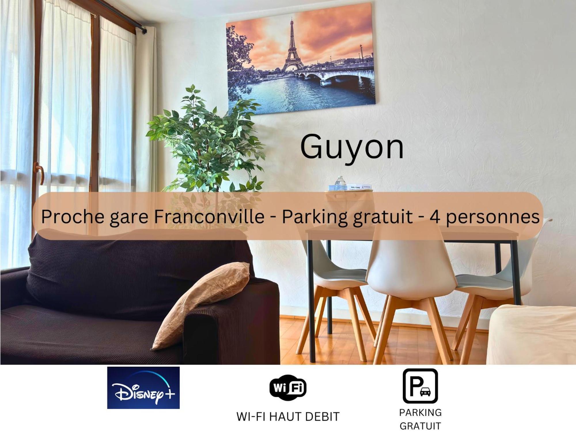 Guyon - Cosy Proche Gare Parking Facile - Balcon #Sirdest Apartment Franconville  Exterior foto